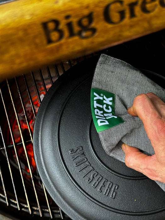 DIRTY JACK doek Charcoal - groen label (kleur = Big Green Egg)