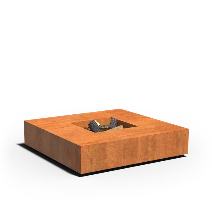 Vuurtafel Cortenstaal QUAD Zonder Grill