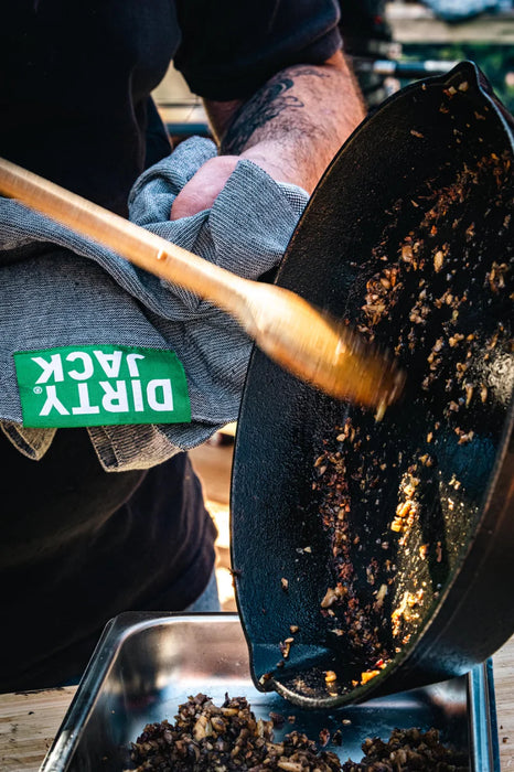 DIRTY JACK doek Charcoal - groen label (kleur = Big Green Egg)
