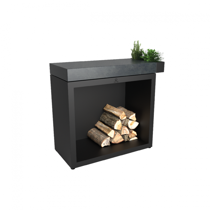 OFYR Butcher Block Storage 90 Black Donkergrijs Keramiek