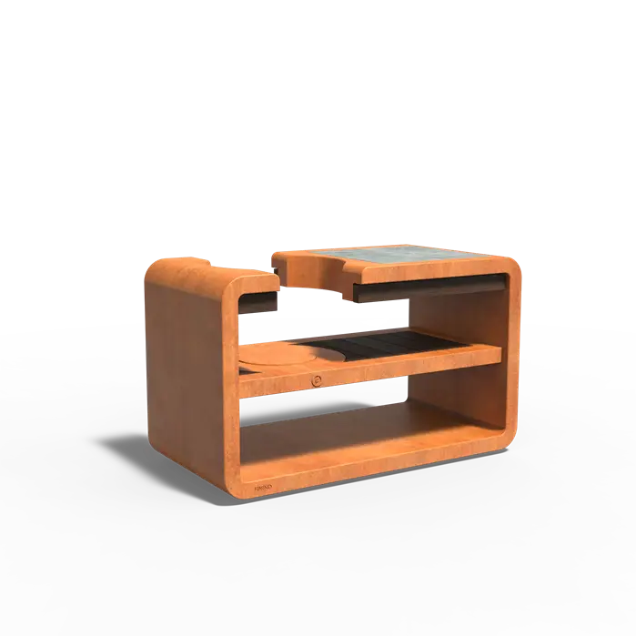 KAMADO Station Cortenstaal - Klein