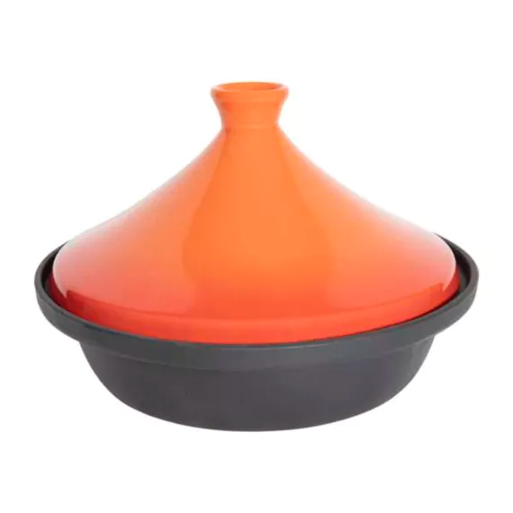 Tajine Ø30x7,5cm rood gietijzer