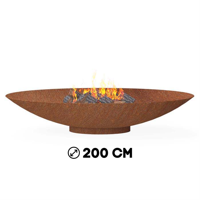 Vuurschaal cortenstaal - 200 cm